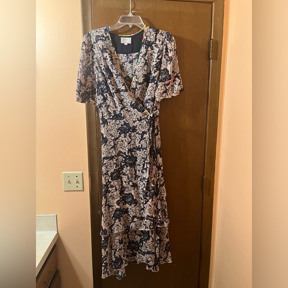 Jade Johnny Was Floral Print Wrap Midi Dress - Picture 3 of 9